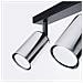 Lampada Da Soffitto Winx 3 Nero /cromo Sl. 1368 - Moderno Lampade Da Soffitto Nero /cromato 18.5x45x6 Cm - Foto miniatura 6