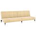 Divano Letto A 2 Posti Crema In Velluto - Foto miniatura 2