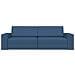 Divano Letto a Terra 2 in 1 Blu 245x150x60.5 cm Tessuto - Foto miniatura 5