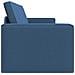 Divano Letto a Terra 2 in 1 Blu 245x150x60.5 cm Tessuto - Foto miniatura 6