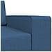Divano Letto a Terra 2 in 1 Blu 245x150x60.5 cm Tessuto - Foto miniatura 8