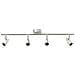 Faretto da soffitto 4 Vie Regolabili in Nickel Spazzolato GU10 - Foto miniatura 1