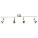Faretto da soffitto 4 Vie Regolabili in Nickel Spazzolato GU10 - Foto miniatura 3