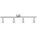 Faretto da soffitto 4 Vie Regolabili in Nickel Spazzolato GU10 - Foto miniatura 6