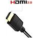 Cavo Hdmi 2.0 4k 60hz Tv, Oro, 1m, Nero - Foto miniatura 2