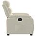 Poltrona Elettrica Reclinabile Crema in Velluto - Foto miniatura 9