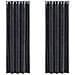 Tende con tende 2 pcs Grigio scuro 140 x 225 cm Velluto - Foto miniatura 1