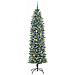 Albero di Natale Artificiale Sottile Verde e Bianco 240 cm - Foto miniatura 2