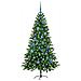 Albero di Natale con 150 LED con supporto Verde 150 cm PE - Foto miniatura 3