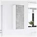 Armadio pensile con porta Riga Grigio cemento 40 x 31 x 100 cm - Foto miniatura 4