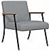 poltrona Grigio chiaro 59 x 75 x 78 cm Tessuto - Foto miniatura 1