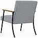 poltrona Grigio chiaro 59 x 75 x 78 cm Tessuto - Foto miniatura 6