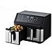Friggitrice ad Aria Doppio Cestello 10 Litri 2000 W Nero /Inox AIR-FRYER1000 - Foto miniatura 1