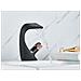 Rubinetto per lavabo da bagno, Blackswan, modello Waterfall M47, modello nero /oro rosa, misura 19 cm - Foto miniatura 2