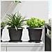 Vassoio Rotondo per Fiori 24 pcs Nero Ø 17,5 x 2 cm Plastica - Foto miniatura 2