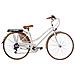 Bici Misura 28 City Bike Vintage Linea Sport Rondine Bicicletta Da Donna Con Cambio 6v Completa Di Accessori Luci A Led - 44 Bianco - Foto miniatura 1