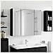 Mobiletto per specchio da bagno Rovere Nero 60 x 14,5 x 50 cm - Foto miniatura 2