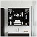 Mobiletto per specchio da bagno Rovere Nero 60 x 14,5 x 50 cm - Foto miniatura 4