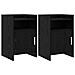 Comodini 2 pcs Rovere Nero 40 x 36 x 60 cm Legno ingegnerizzato - Foto miniatura 1