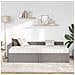 Struttura Letto Angolare con Materasso 2 pcs Talpa Tessuto - Foto miniatura 3