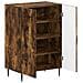 Mobile per scarpe HAARLEM 59,5 x 39,5 x 89,5 cm Rovere Fumo - Foto miniatura 3