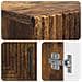 Mobile per scarpe HAARLEM 59,5 x 39,5 x 89,5 cm Rovere Fumo - Foto miniatura 7