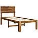Letto Singolo con Testiera ROSTOCK Naturale 90 x 200 cm - Foto miniatura 3