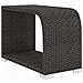 Set Divani da Giardino 11 pz con Cuscini in Polyrattan Nero - Foto miniatura 8