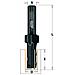 Fresa Tagli Diritti C/colt. Hw Z1+1 S=20 D=18x48.3x111.5 Dx 653.681.11 - Foto miniatura 1
