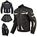 Giacca Moto Sport Tessuto Protezioni Ce Impermeabile Ventilata Fluo S - Foto miniatura 1