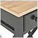 Tavolino Laterale Nero 27x27x65,5 Cm In Legno - Foto miniatura 6