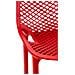 Sgabello Alto Outdoor Air in Polipropilene I Sgabello Impilabile Alt. 75 CM | Sgabello Bar Facile da Pulire I Sedia Design Carico Max 130 kg Rosso - Foto miniatura 5