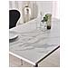 Tavolo Da Pranzo Effetto Marmo Bianco E Nero 120 X 80 Cm Santiago - Foto miniatura 4