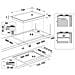 Piano Cottura ING 72T / BK a Gas 5 Fuochi Gas Colore Nero - Foto miniatura 2