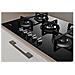 Piano Cottura ING 72T / BK a Gas 5 Fuochi Gas Colore Nero - Foto miniatura 7