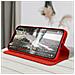 Custodia Folio Iphone 12 E 12 Pro Portafoglio Funzione Supporto Video Rossa - Foto miniatura 5