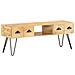 Mobile Porta TV 120x35x45 cm Legno Massello di Mango - Foto miniatura 6