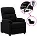 Poltrona Elettrica Reclinabile Nera in Tessuto - Foto miniatura 1