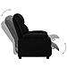 Poltrona Elettrica Reclinabile Nera in Tessuto - Foto miniatura 3