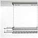 Stendibiancheria Elettrico, Stendino da Soffitto Telecomandato, stendibiancheria elettrico ventilato in Alluminio e Acciaio 122x57x30 cm, Air 120 - Foto miniatura 2