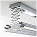 Stendibiancheria Elettrico, Stendino da Soffitto Telecomandato, stendibiancheria elettrico ventilato in Alluminio e Acciaio 122x57x30 cm, Air 120 - Foto miniatura 3