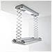 Stendibiancheria Elettrico, Stendino da Soffitto Telecomandato, stendibiancheria elettrico ventilato in Alluminio e Acciaio 122x57x30 cm, Air 120 - Foto miniatura 1