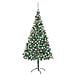 Albero di Natale Artificiale con Set Palline LED e Pigne 210 cm - Foto miniatura 1