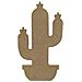 Cactus Di Legno Mdf Per Decorare - 15 Cm - Foto miniatura 1