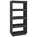 Libreria / divisorio Grigio 60x35x135cm In Legno Massello Di Pino - Foto miniatura 2