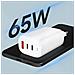 Caricatore Usb-a E 2x Usb-c Tecnologia Gan 65w Quick Charge 4.0 - Foto miniatura 4
