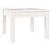Tavolino Da Salotto Bianco 45x45x30 Cm Legno Massello Di Pino - Foto miniatura 1