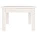 Tavolino Da Salotto Bianco 45x45x30 Cm Legno Massello Di Pino - Foto miniatura 2