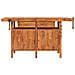 Banco Lavoro Cassetti E Morse 162x62x83cm Legno Massello Acacia - Foto miniatura 3