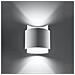 Lampada A Parete Impact Bianco Sl. 0857 - Industriale Lampade Da Parete Bianco 23x22x11 Cm - Foto miniatura 3